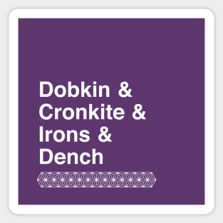 Spaceship Earth Narrators T-Shirt Sticker